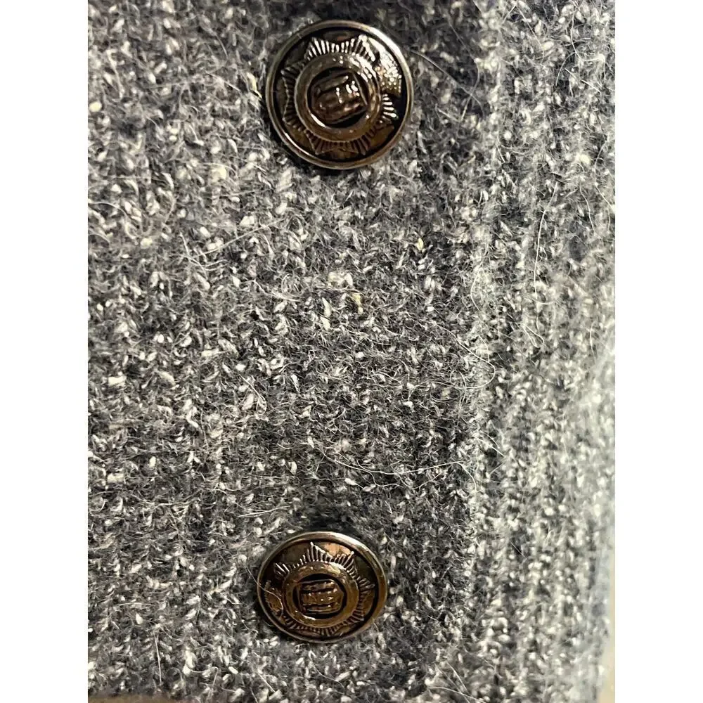 Vintage Lauren Cole Gray Silk Blend Women's Knit Vest Sleeveless Sweater Size M - Picture 3 of 5